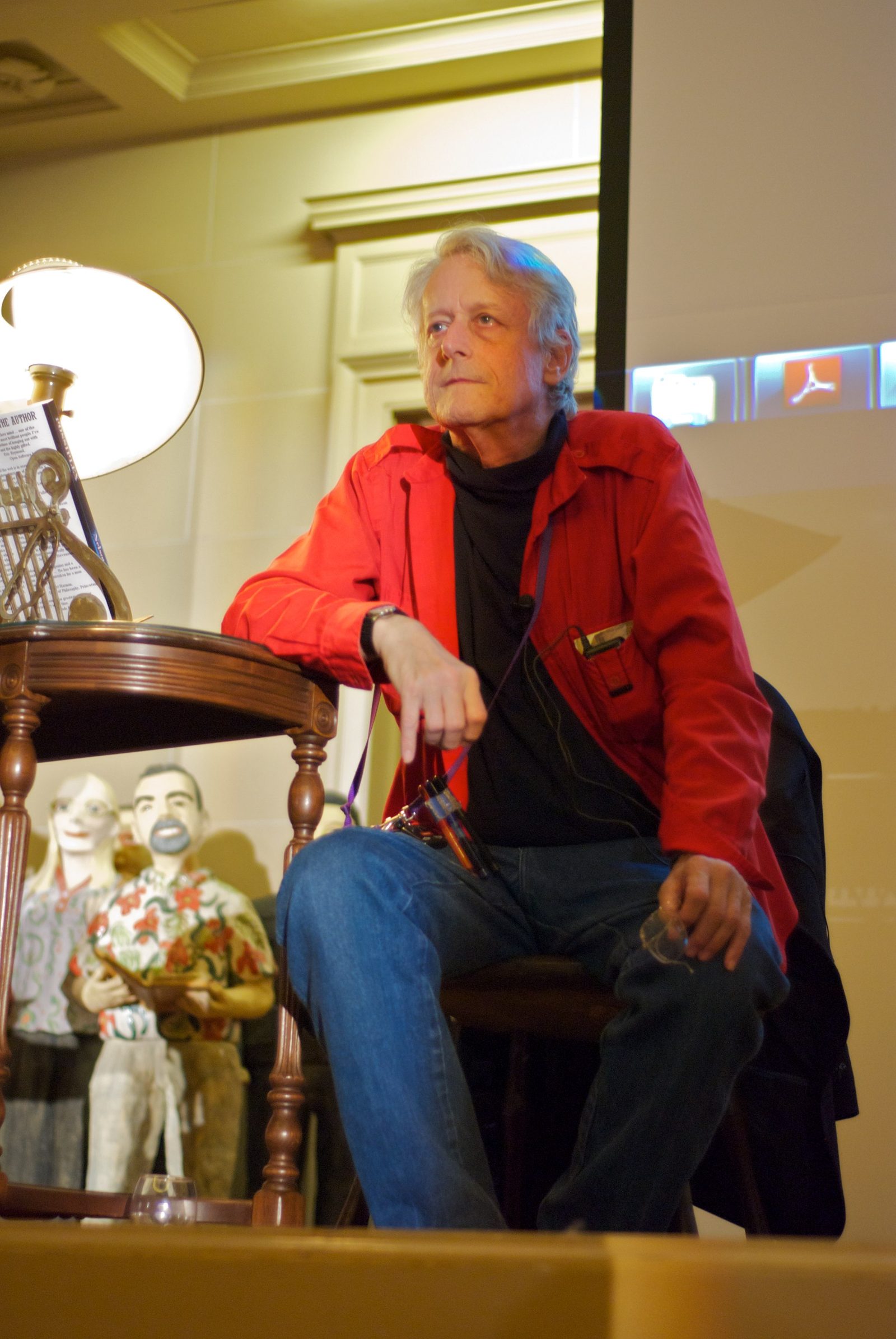 Ted Nelson at the Internet Archive, San Francisco, 8 October 2010, the night he launched Possiplex